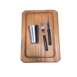 COMBO PEQUEÑA GOURMET CON VASO ch. Y CUBIERTOS