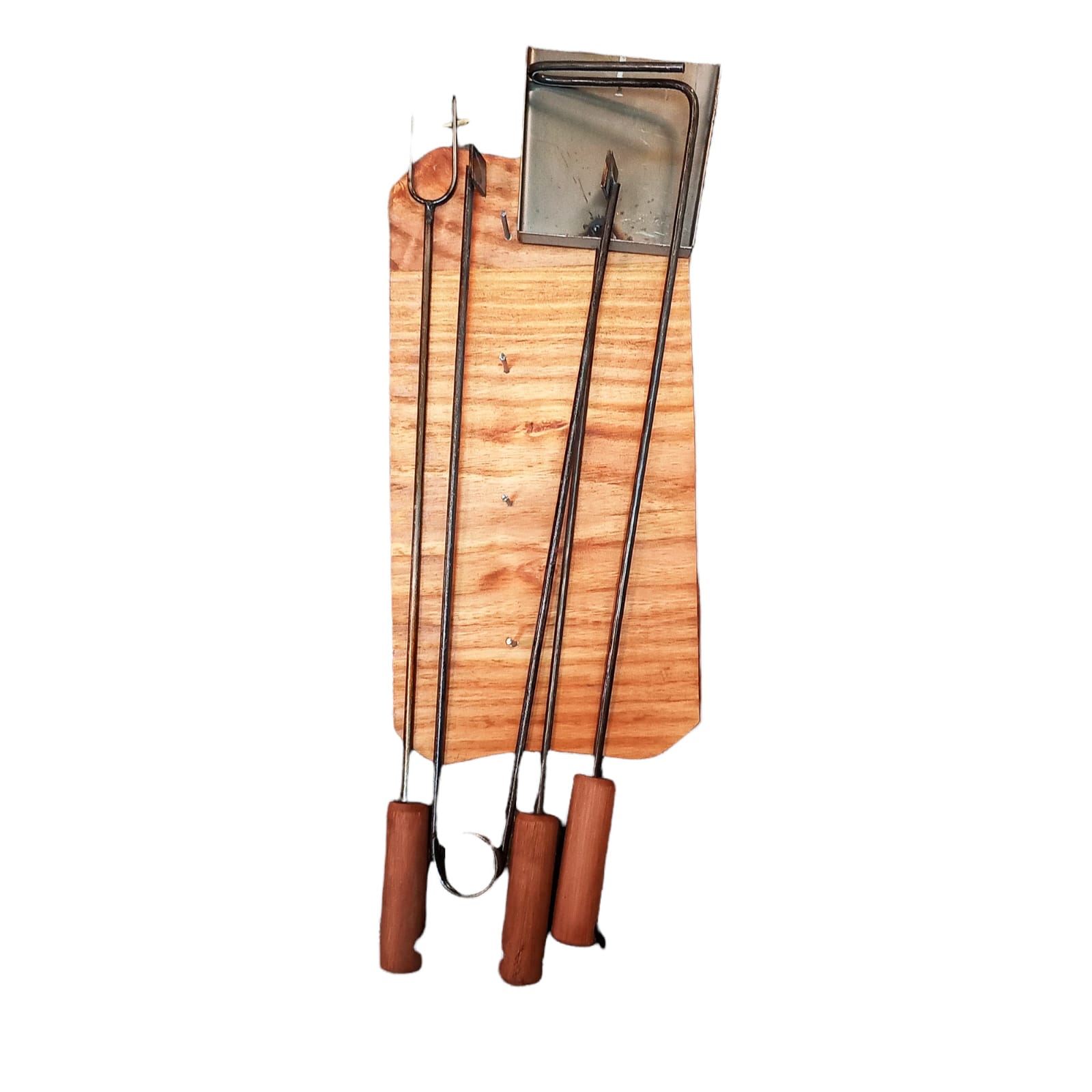 JGO. ASADOR X 4 PIEZAS Y SOPORTE P/ COLGAR