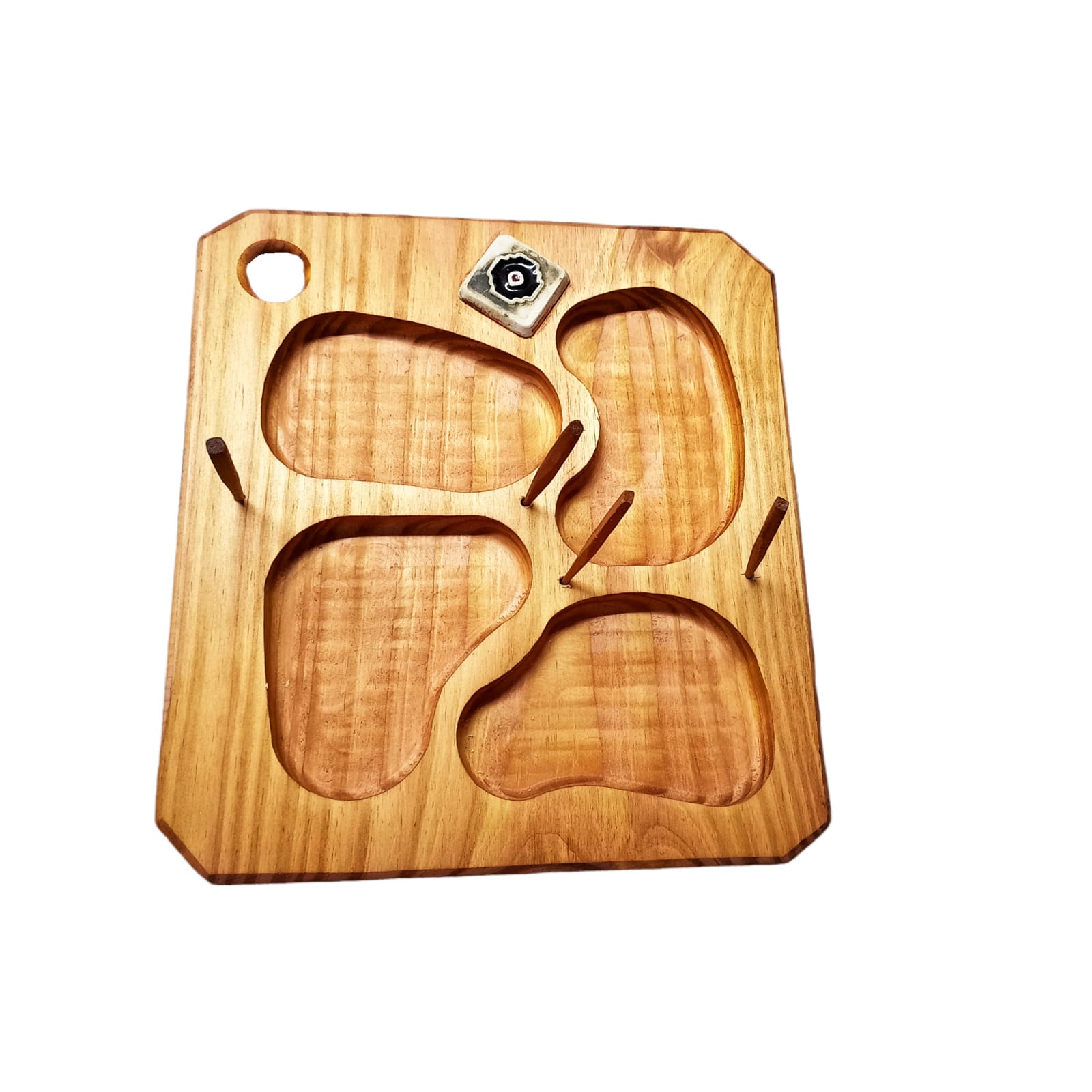 COPETINERO C/ CERAMICA CHICA DE 4 HUECOS