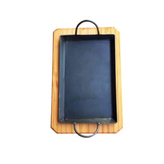 BASE DE MADERA C/PLANC. 1 HORN. RECTANGULAR